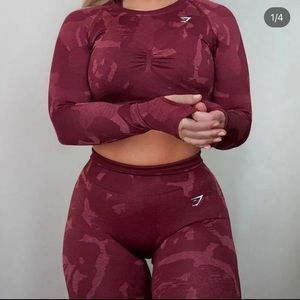 Leggins, sport Bra and Crop top, size S Gymshark